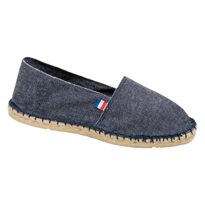 Espadrilles unisexe Made in France Raw Denim