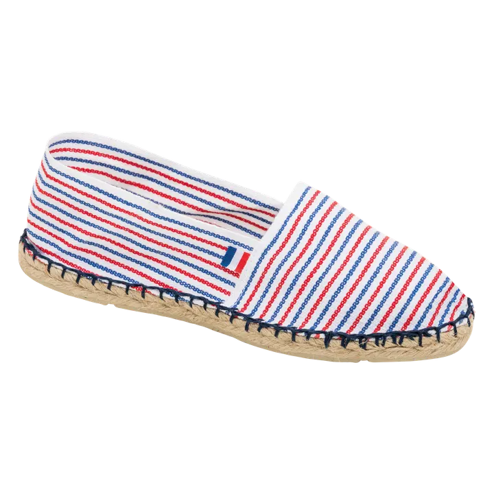 Espadrilles unisexe Made in France Striped Blue / White / Red