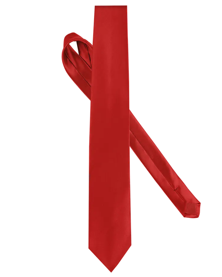 Cravate satinée Red