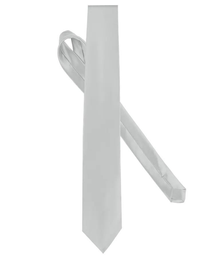 Cravate satinée Silver