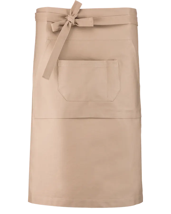 Tablier coton long Beige