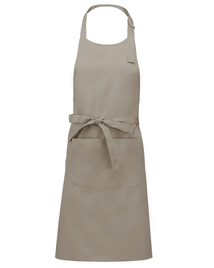 Tablier polycoton avec poche Beige