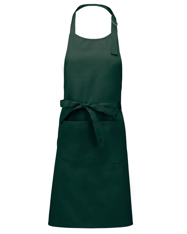 Tablier polycoton avec poche Bottle Green