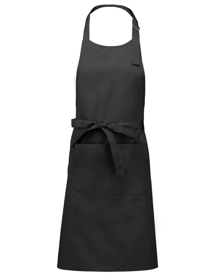 Tablier polycoton avec poche Dark Grey