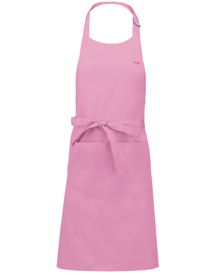 Tablier polycoton avec poche Dark Pink