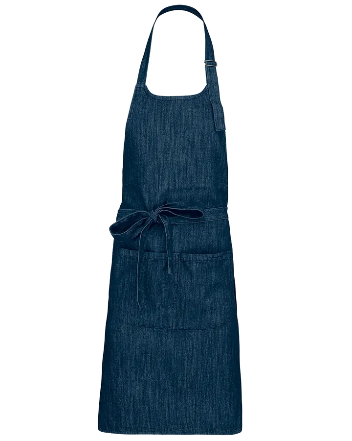 Tablier polycoton avec poche Denim