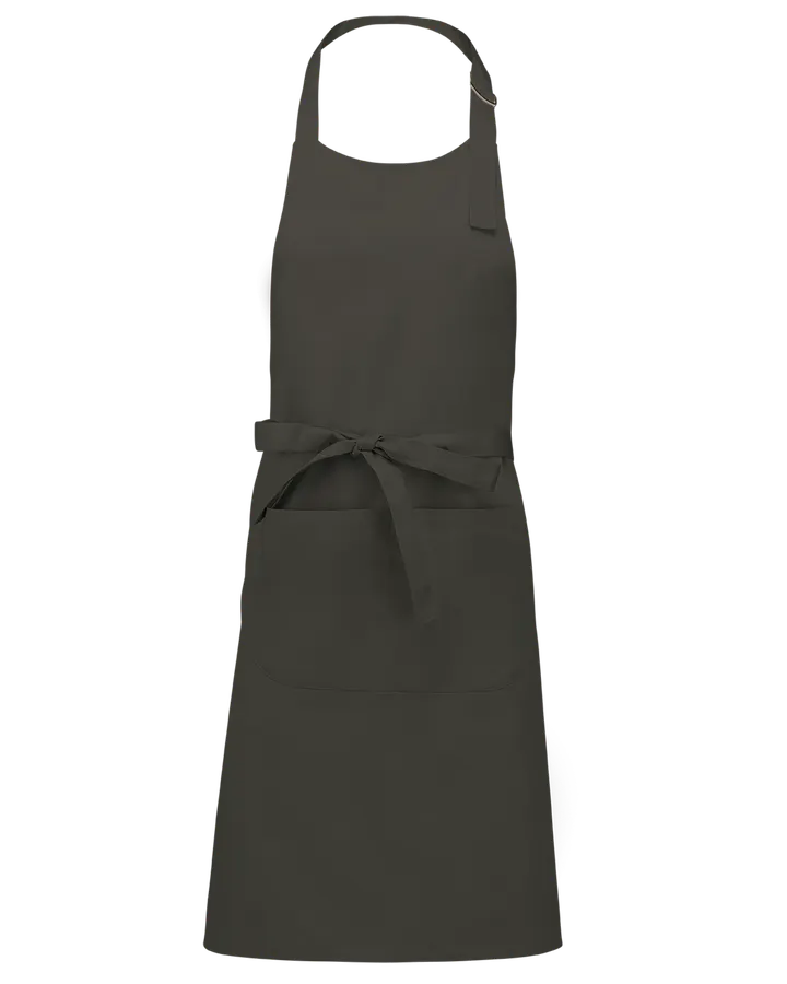 Tablier polycoton avec poche Green Olive