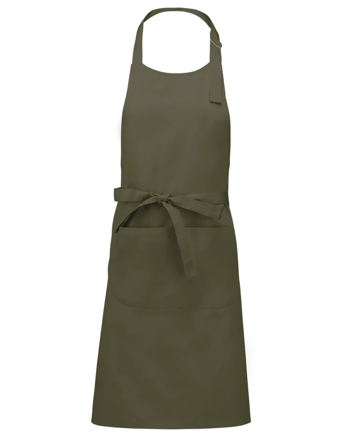 Tablier polycoton avec poche Light khaki