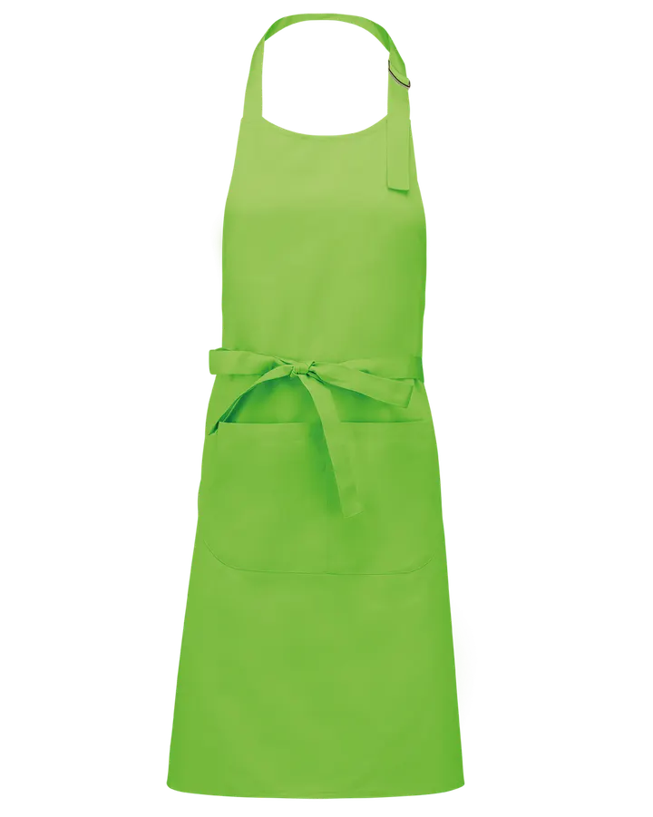 Tablier polycoton avec poche Lime
