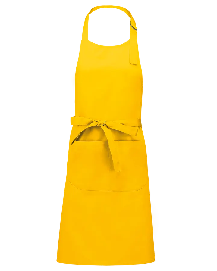 Tablier polycoton avec poche Yellow