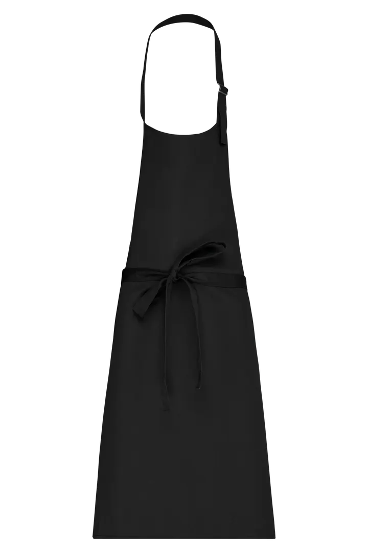 Baumwollschürze ohne Tasche Black