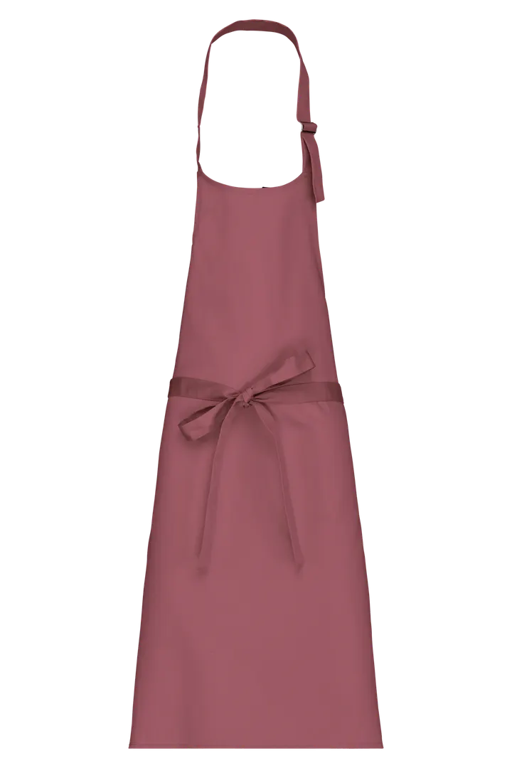 Baumwollschürze ohne Tasche Marsala