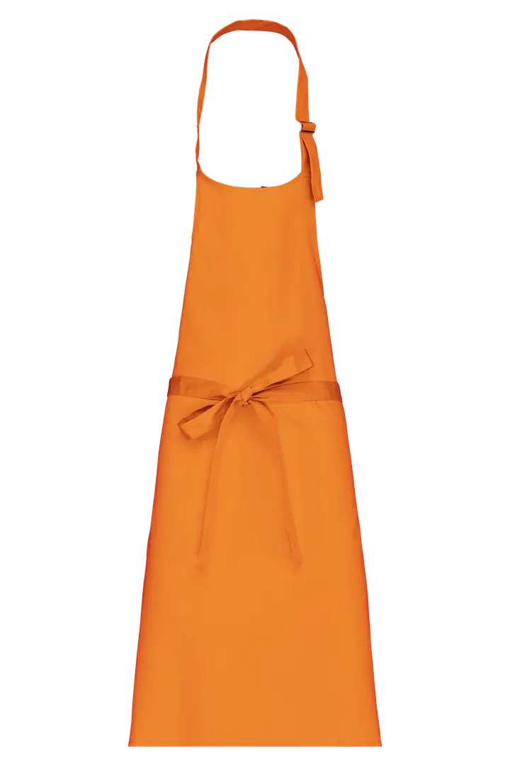 Baumwollschürze ohne Tasche Orange