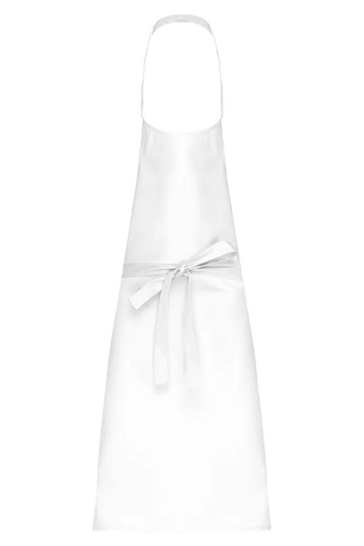 Baumwollschürze ohne Tasche White
