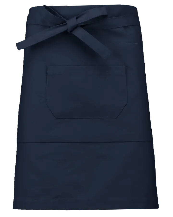 Mittellange Baumwollpolyesterschürze Navy