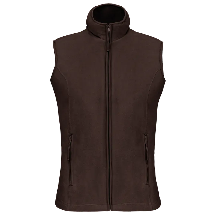 Mikrofleece-Bodywarmer für Damen Chocolate