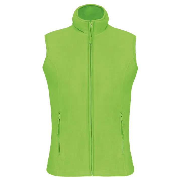 Mikrofleece-Bodywarmer für Damen Lime