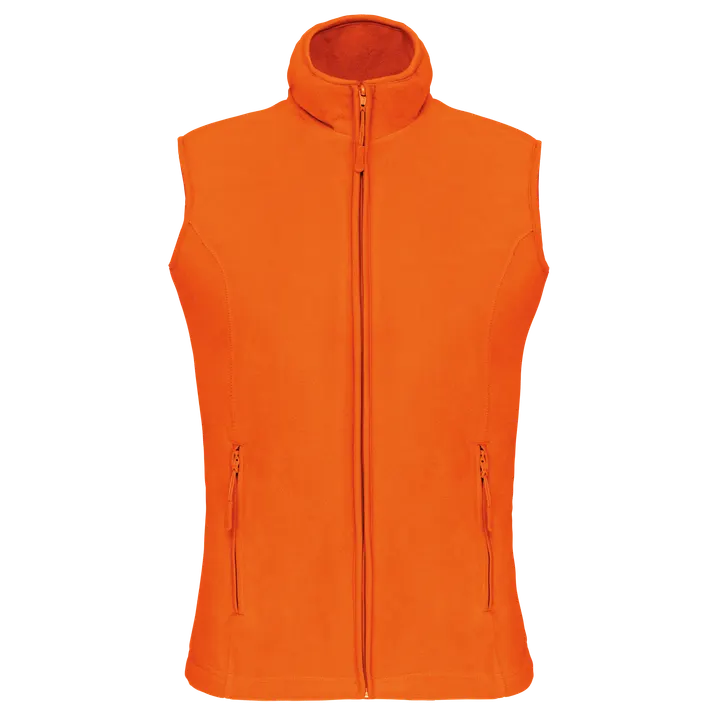 Mikrofleece-Bodywarmer für Damen Orange
