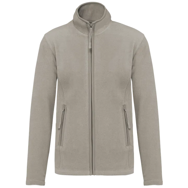Veste micropolaire zippée femme Beige