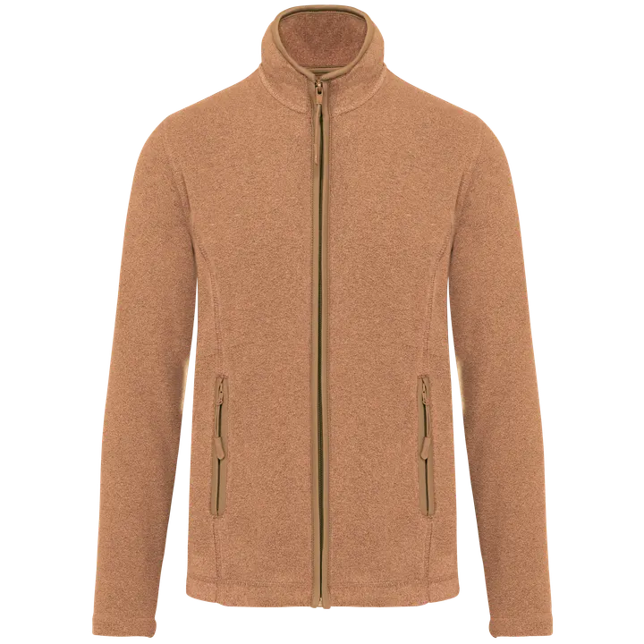 Veste micropolaire zippée femme Camel Heather