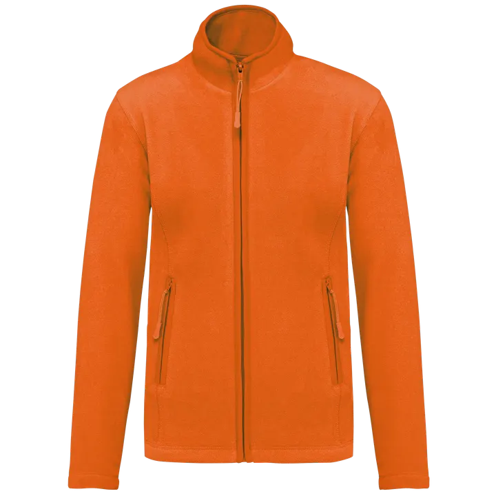 Veste micropolaire zippée femme Orange