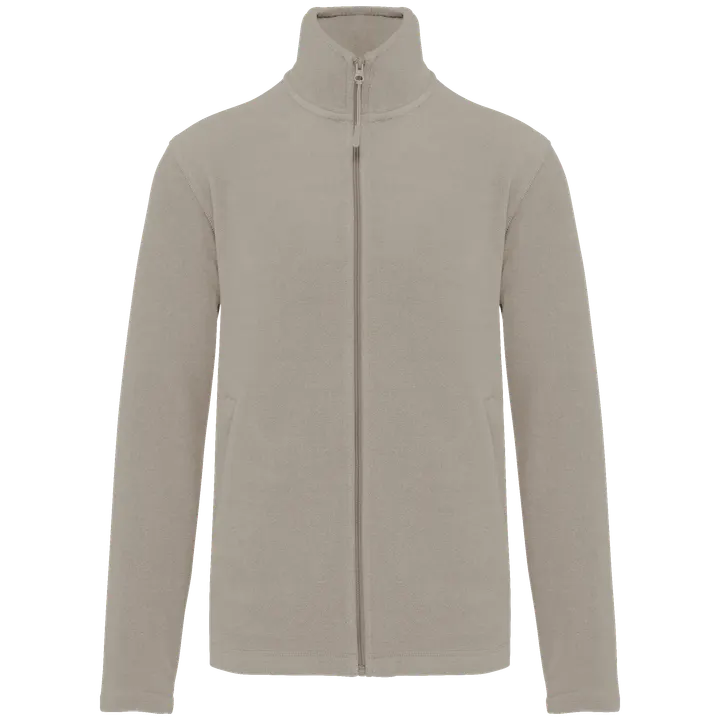 Veste micropolaire zippée homme Beige