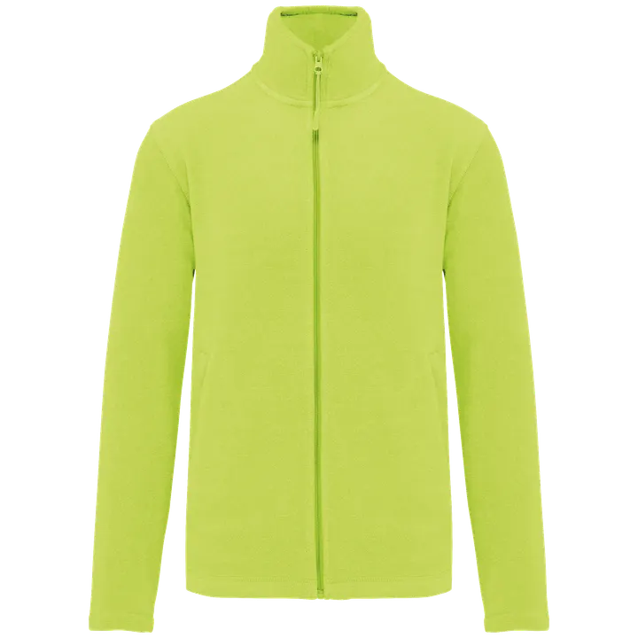 Veste micropolaire zippée homme Fluorescent Yellow