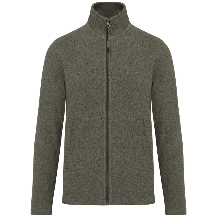 Veste micropolaire zippée homme Green Marble Heather