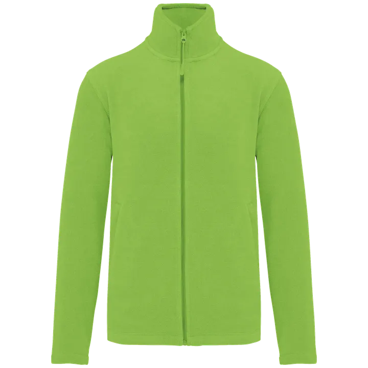 Veste micropolaire zippée homme Lime