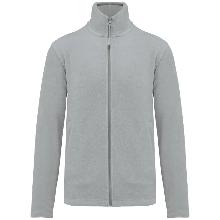 Veste micropolaire zippée homme Snow Grey