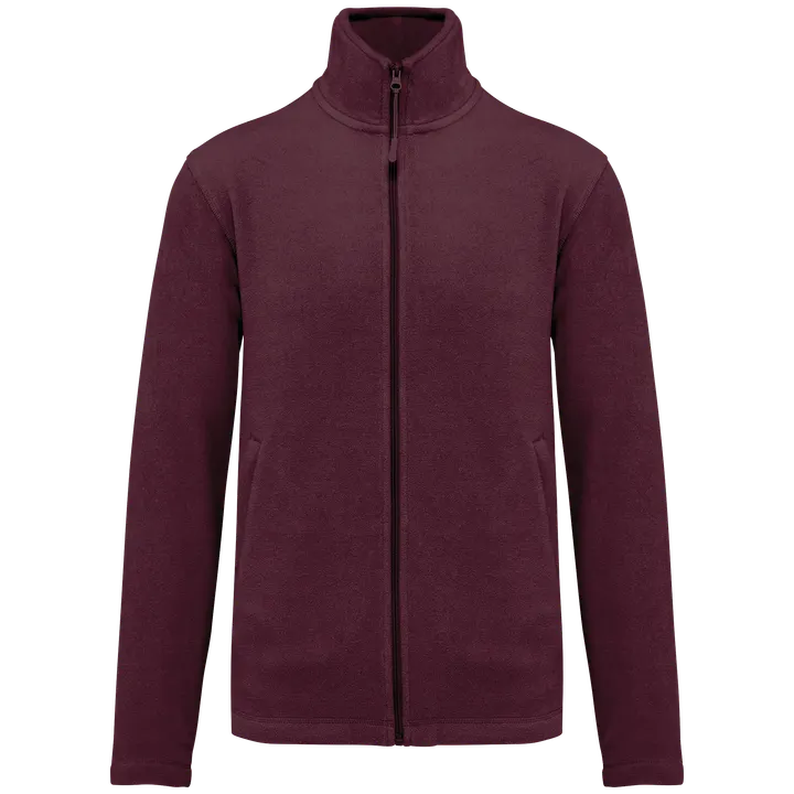 Veste micropolaire zippée homme Wine