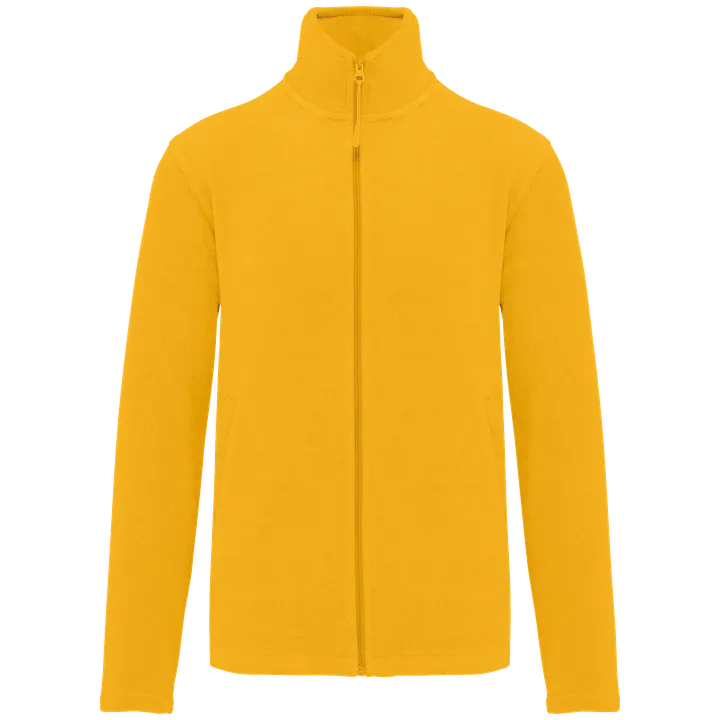 Veste micropolaire zippée homme Yellow