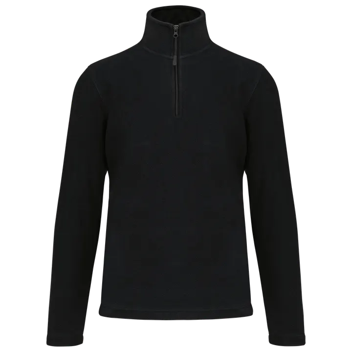 Enzo > Micropolaire col zippé homme Black