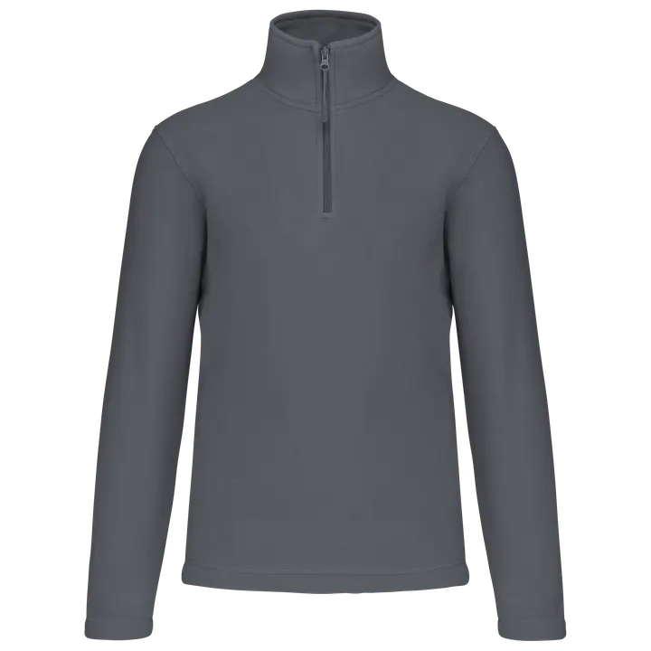 Enzo > Micropolaire col zippé homme Convoy Grey