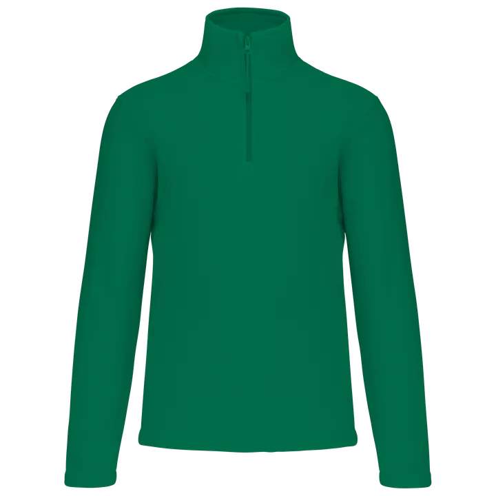 Enzo > Micropolaire col zippé homme Kelly Green