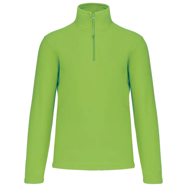 Enzo > Micropolaire col zippé homme Lime