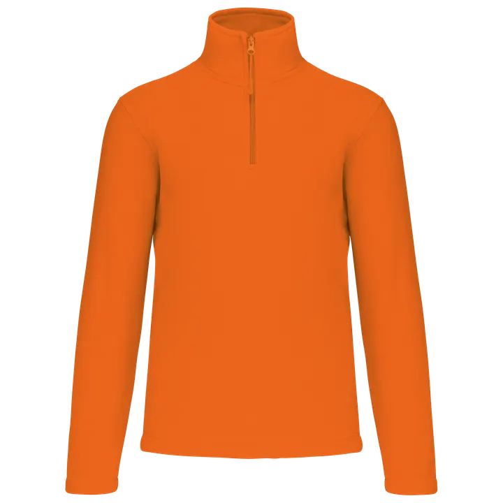 Enzo > Micropolaire col zippé homme Orange