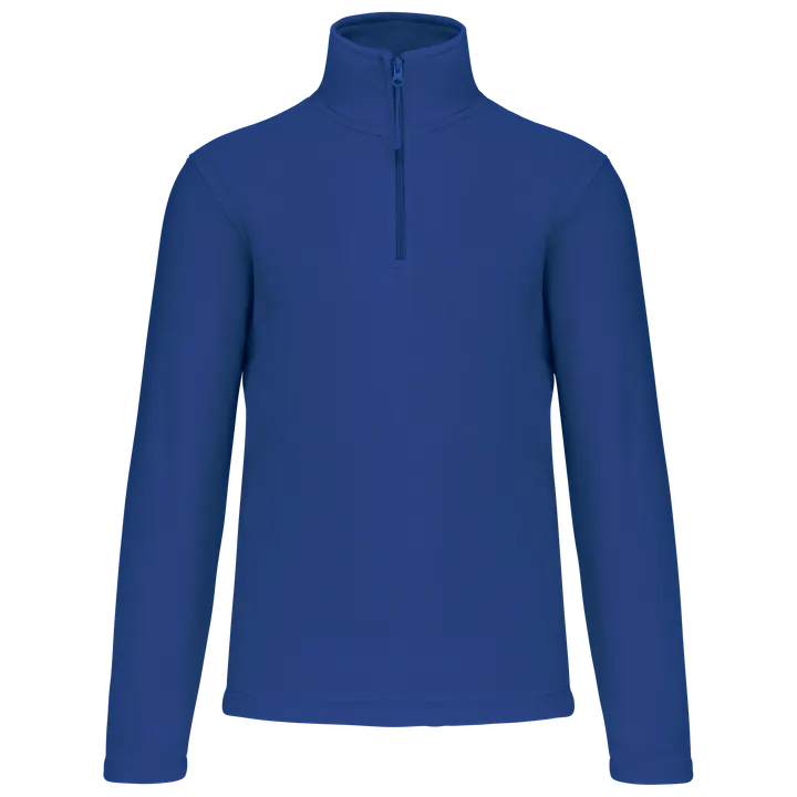 Enzo > Micropolaire col zippé homme Royal Blue