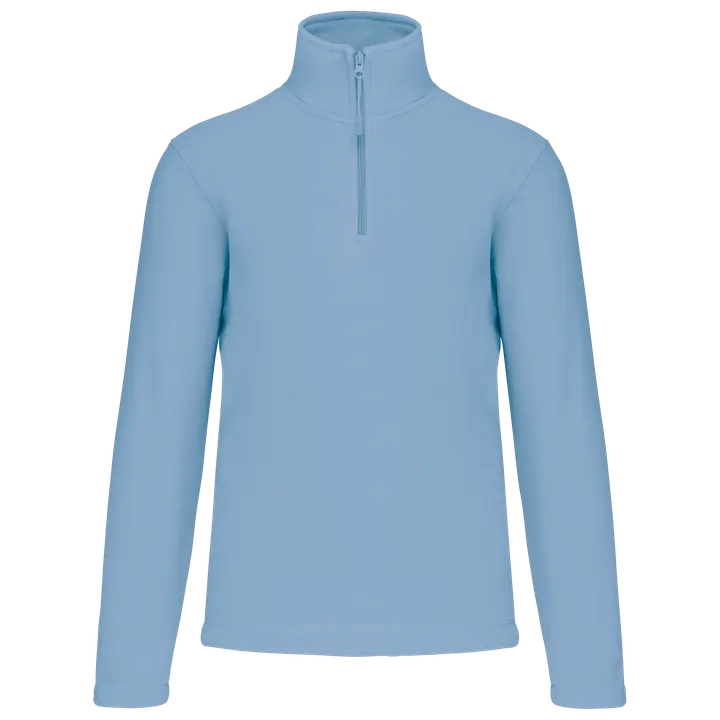 Enzo > Micropolaire col zippé homme Sky Blue