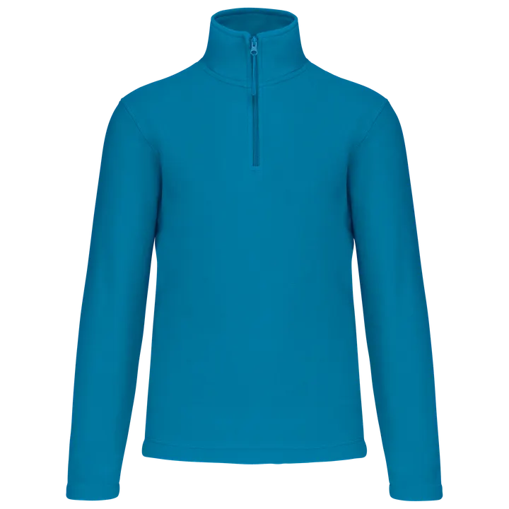 Enzo > Micropolaire col zippé homme Tropical Blue