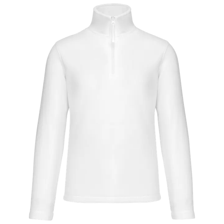 Enzo > Micropolaire col zippé homme White