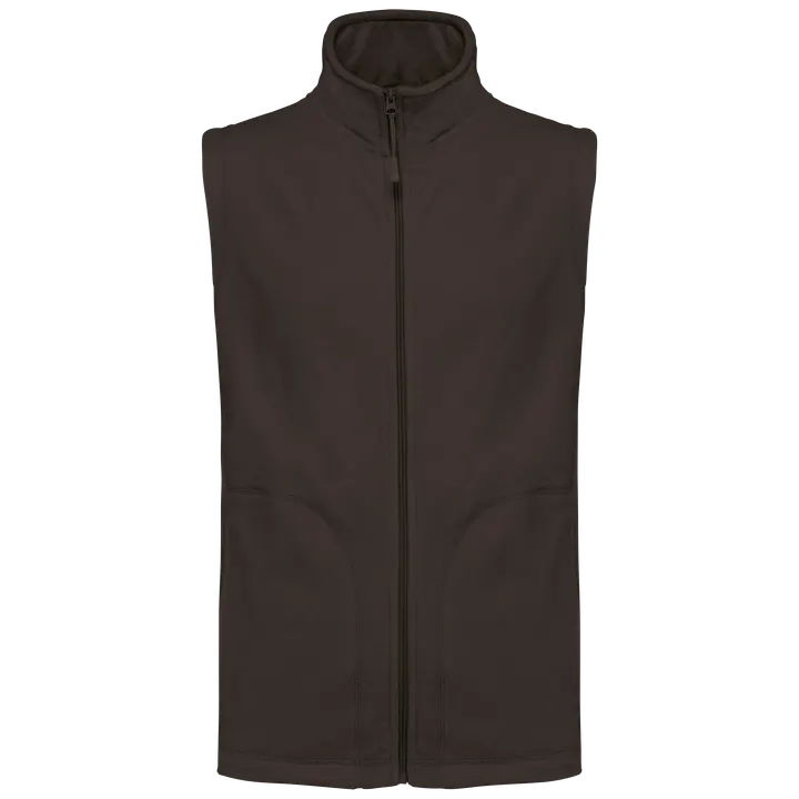 Mikrofleece-Bodywarmer für Herren Chocolate