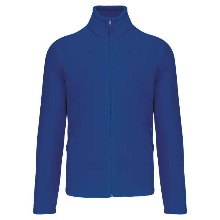 Mikrofleece-Jacke mit Reißverschluss Raglanärmel für Herren Royal Blue