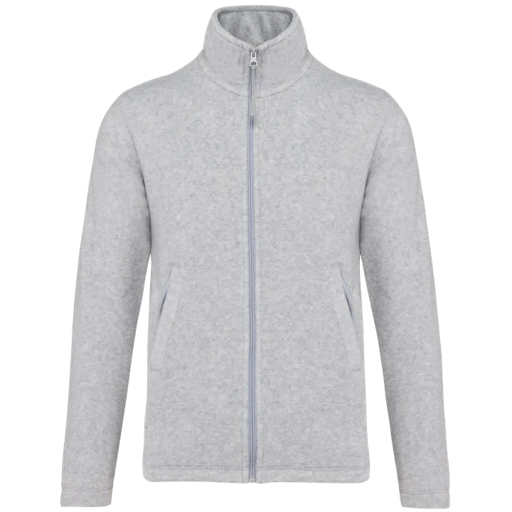 Mikrofleece-Jacke mit Reißverschluss für Kinder Ash Heather