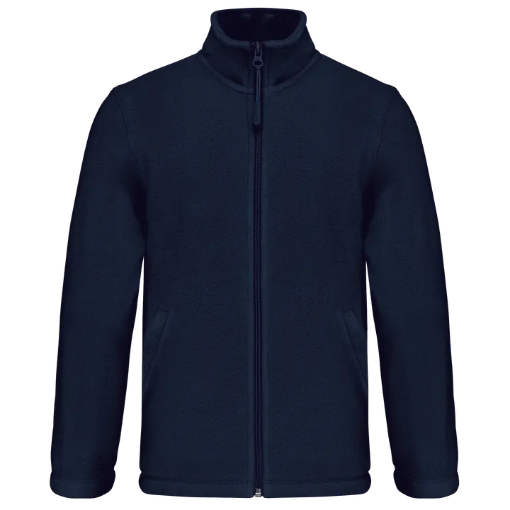 Mikrofleece-Jacke mit Reißverschluss für Kinder Navy