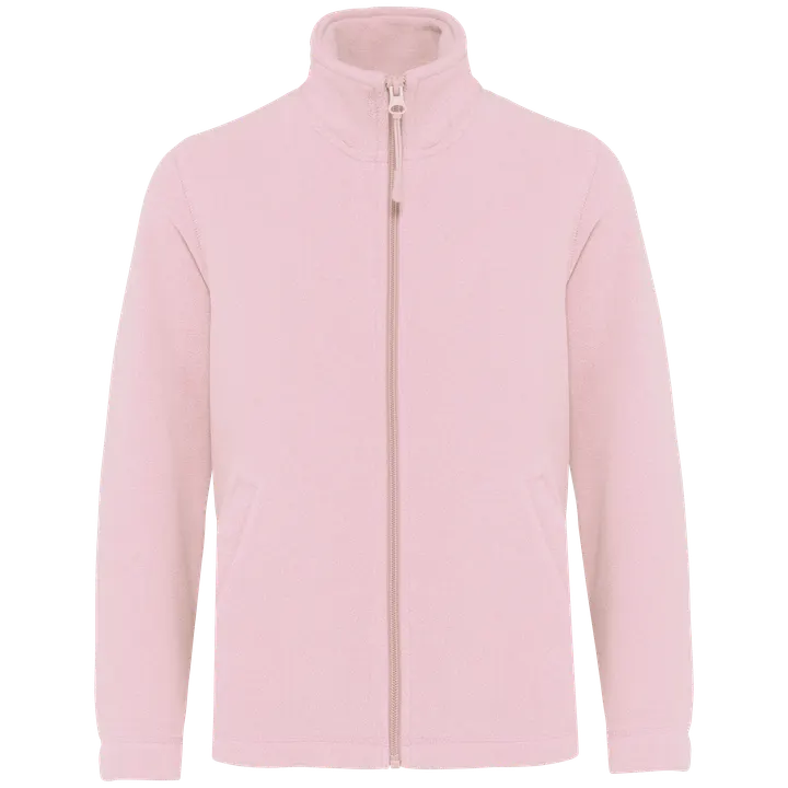 Mikrofleece-Jacke mit Reißverschluss für Kinder Pale Pink