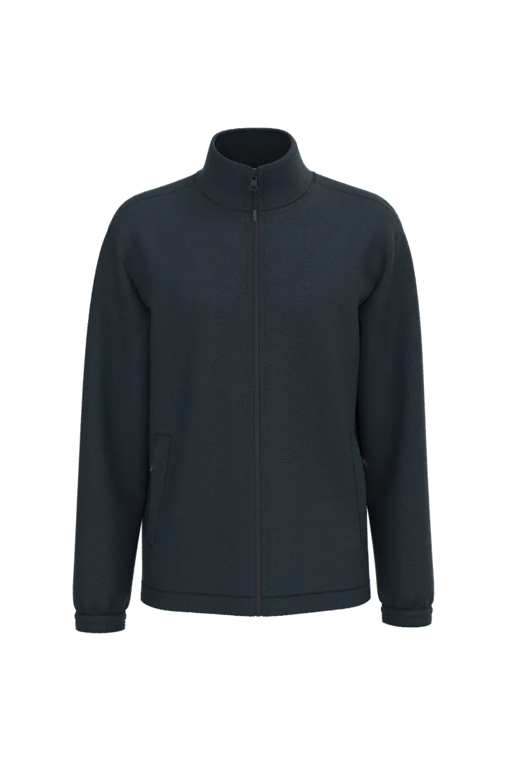 Verstellbare Fleecejacke mit elastischen Ärmelbündchen Navy