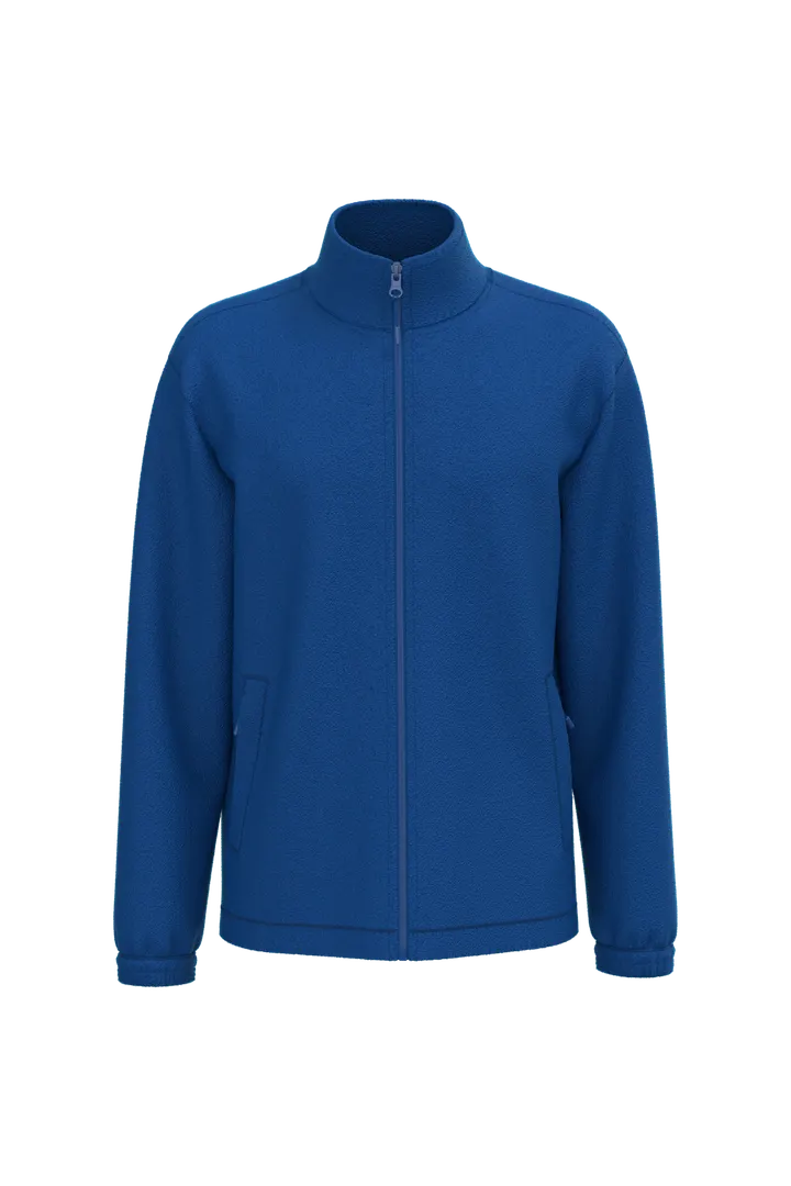 Verstellbare Fleecejacke mit elastischen Ärmelbündchen Royal Blue