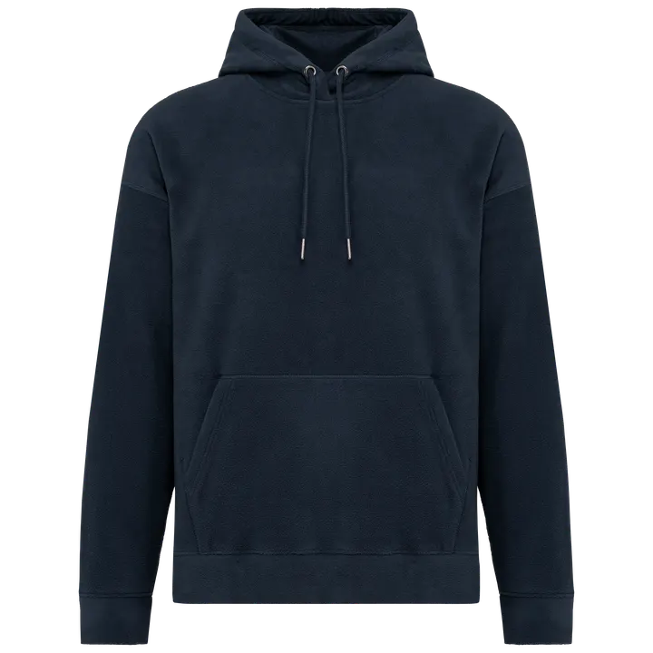 Oversize-Unisex-Kapuzensweatshirt aus recyceltem Fleece Navy