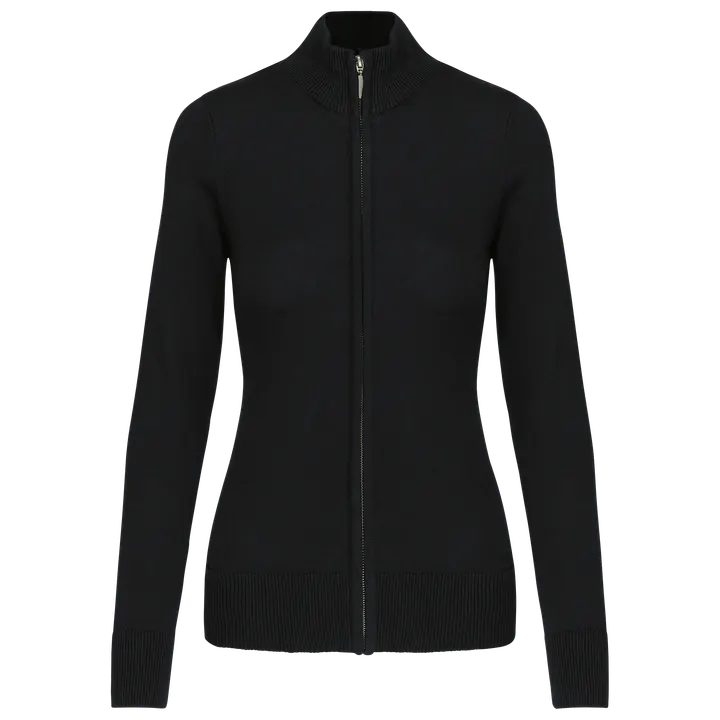 Cardigan zippé femme Black